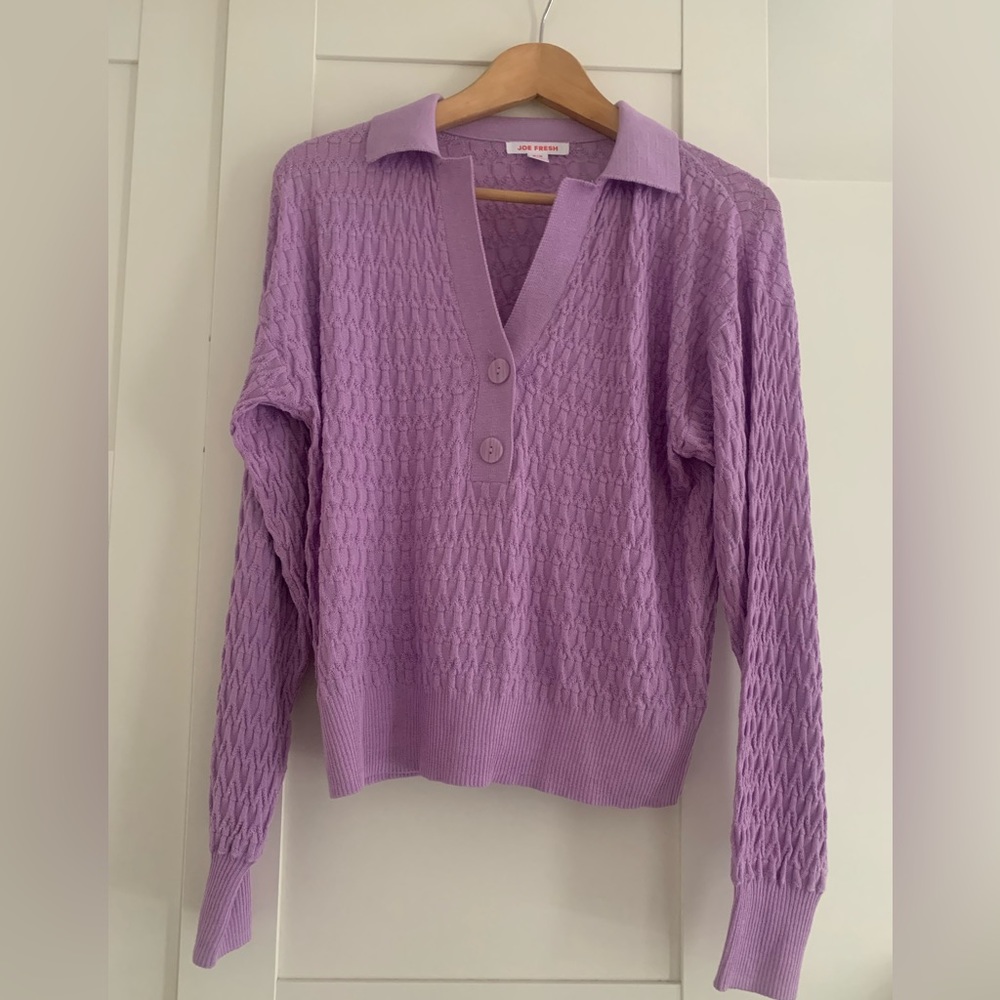 Joe Fresh lilac sweater